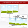Fully editable high school college graduation party announcement invitation template